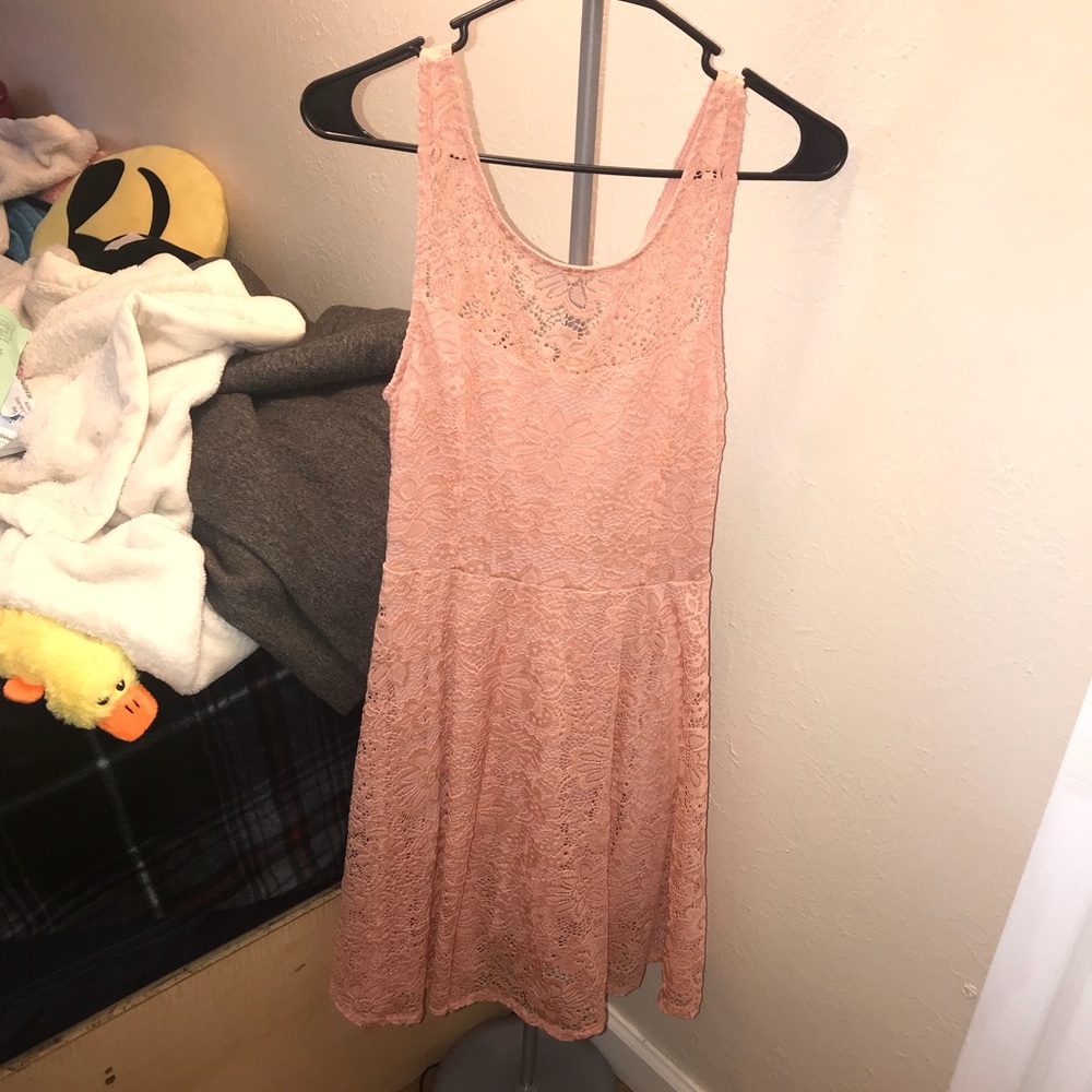Pink Lacey dress